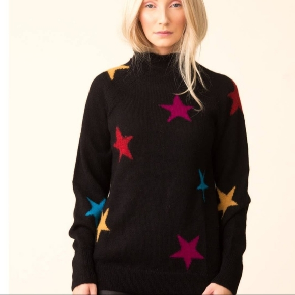 $398 VEDA Star Party Big Bend Alpaca Sweater XS XXS❤️ - Picture 4 of 5
